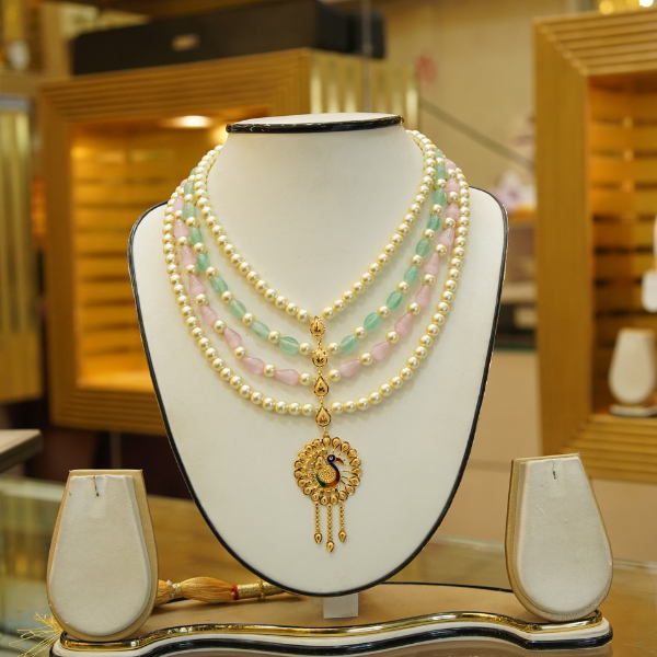 Royal Pastel Pearl Necklace Set